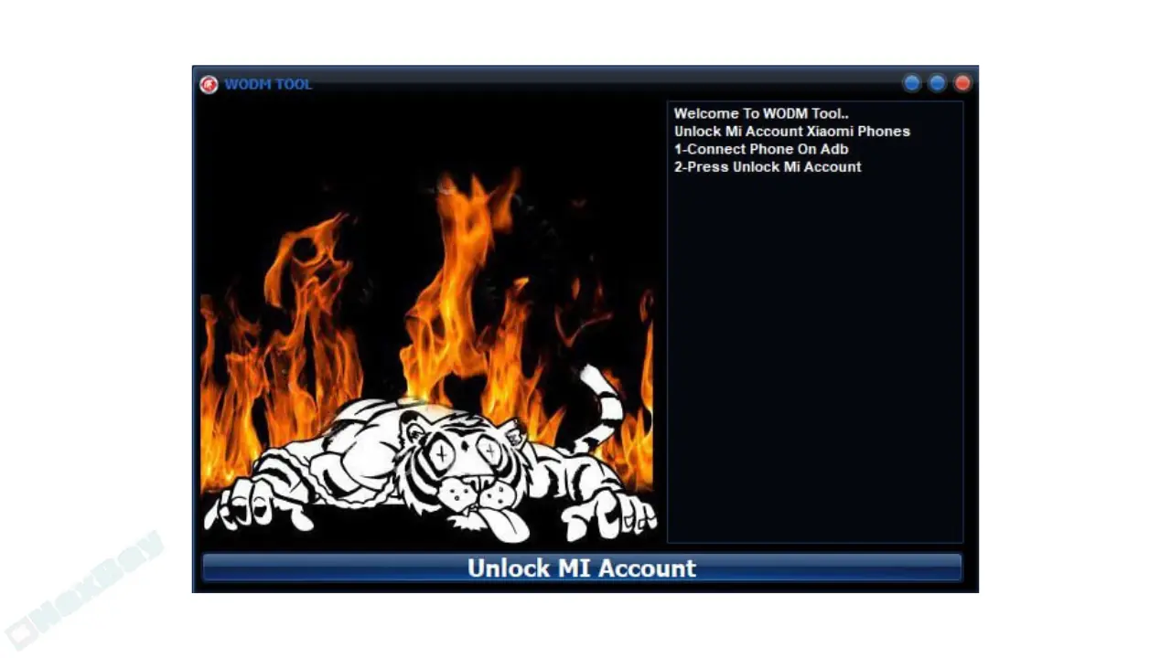 WODM TOOL Unlock Mi Account By Naxbay.com