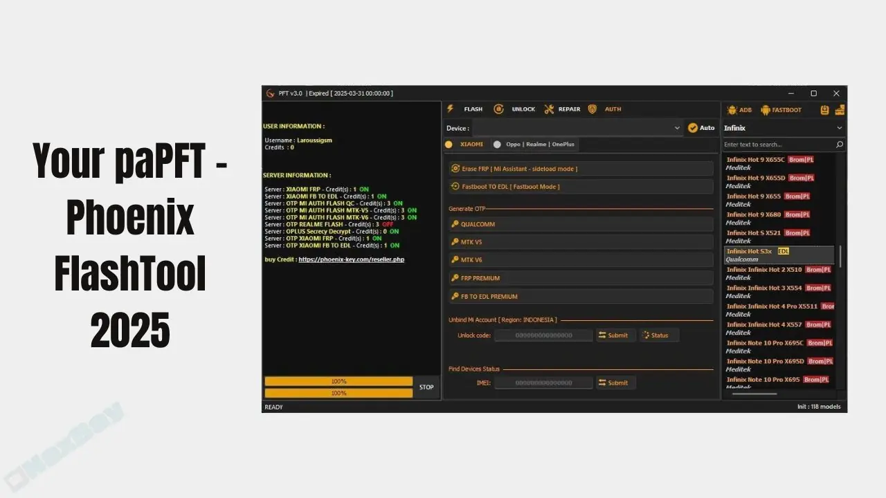 PFT - Phoenix FlashTool 2025