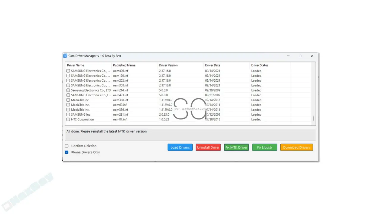 GSM Driver Manager Beta Release V1.0 Free