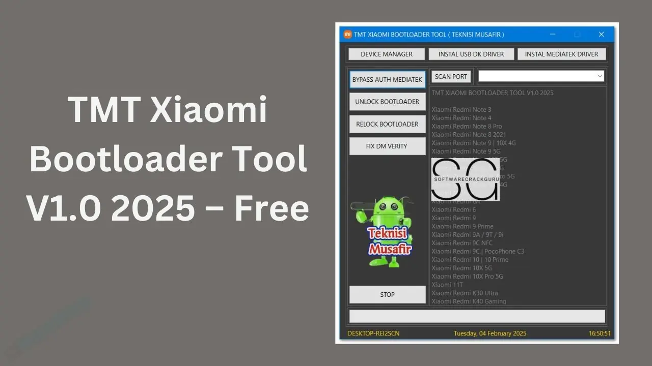 TMT Xiaomi Bootloader Tool V1.0 2025 – Free